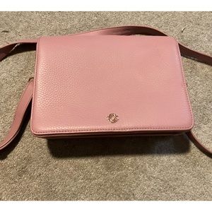 NWOT Dagne Dover Andra Crossbody Bag Medium Salmon Pink.